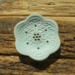 Tenyérnyi szappantartó, Otthon & Életmód, Fürdőszoba, Szappantartó, Kerámia, MESKA