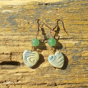 Antikolt fülbevaló - ékszer - fülbevaló - lógó fülbevaló - Meska.hu