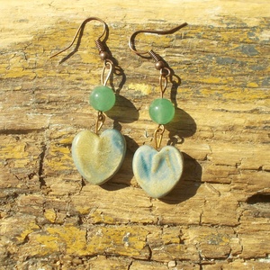 Antikolt fülbevaló - ékszer - fülbevaló - lógó fülbevaló - Meska.hu