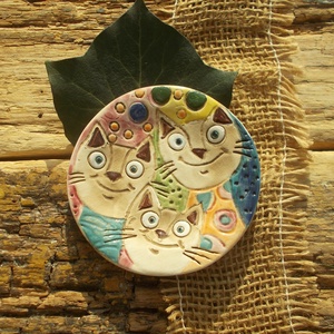 Cicák,  mécsestartó, Otthon & Életmód, Gyertya, illat, aroma, Mécses és mécsestartó, Kerámia, MESKA