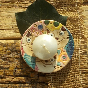 Cicák,  mécsestartó - otthon & életmód - gyertya, illat, aroma - mécses és mécsestartó - Meska.hu