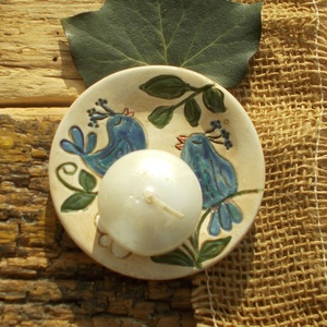 Madárkás  mécsestartó - otthon & életmód - gyertya, illat, aroma - mécses és mécsestartó - Meska.hu