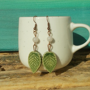 Antikolt fülbevaló, Ékszer, Fülbevaló, Lógó fülbevaló, Ékszerkészítés, Kerámia, MESKA