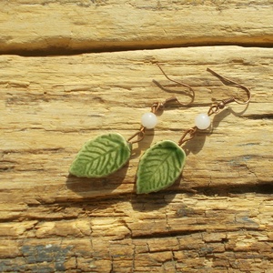 Antikolt fülbevaló - ékszer - fülbevaló - lógó fülbevaló - Meska.hu