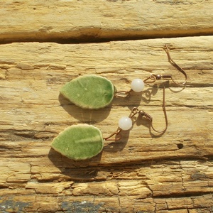 Antikolt fülbevaló - ékszer - fülbevaló - lógó fülbevaló - Meska.hu