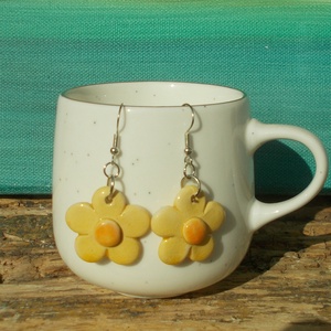 Virág fülbevaló - ékszer - fülbevaló - lógó fülbevaló - Meska.hu