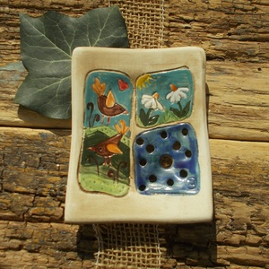 Vidám  szappantartó, Otthon & Életmód, Fürdőszoba, Szappantartó, Kerámia, MESKA