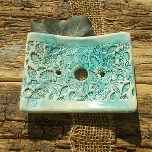 Csipkés  szappantartó - otthon & életmód - fürdőszoba - szappantartó - Meska.hu