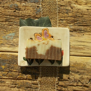 Tulipános  szappantartó - otthon & életmód - fürdőszoba - szappantartó - Meska.hu