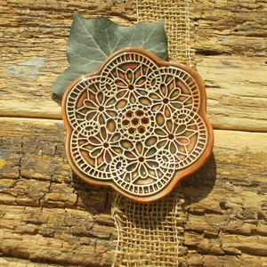 Csipkés szappantartó, Otthon & Életmód, Fürdőszoba, Szappantartó, Kerámia, MESKA