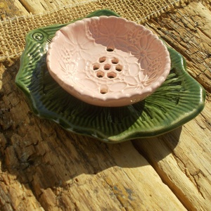 Kétrészes szappantartó, Otthon & Életmód, Fürdőszoba, Szappantartó, Kerámia, MESKA