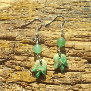 Tulipános fülbevaló - ékszer - fülbevaló - lógó fülbevaló - Meska.hu