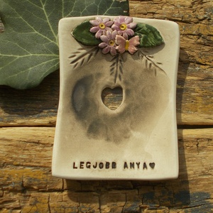 Legjobb anya - otthon & életmód - fürdőszoba - szappantartó - Meska.hu