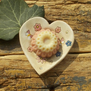 Virágos   szappantartó - otthon & életmód - fürdőszoba - szappantartó - Meska.hu