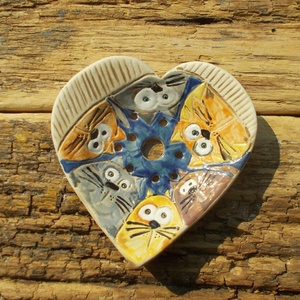 6 macsek :) - otthon & életmód - fürdőszoba - szappantartó - Meska.hu