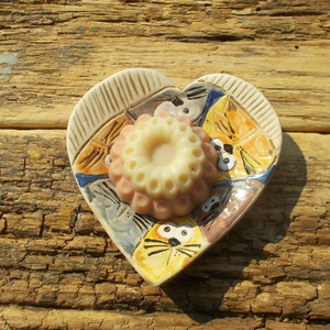 6 macsek :) - otthon & életmód - fürdőszoba - szappantartó - Meska.hu