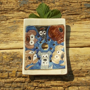 Kutyusok - otthon & életmód - fürdőszoba - szappantartó - Meska.hu