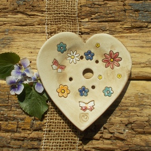 Virágos   szappantartó - Meska.hu