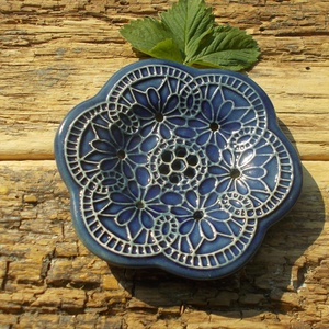 Tenyérnyi szappantartó - Meska.hu