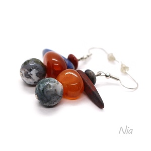 Ágas-bogas - ásványfülbevaló - ékszer - fülbevaló - lógó fülbevaló - Meska.hu