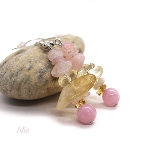 Napsütötte virágoskert - LEFOGLALVA ásványfülbevaló - Meska.hu