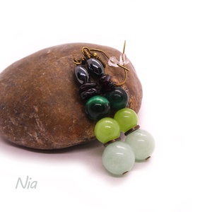 Smaragdváros - ásványfülbevaló - Meska.hu