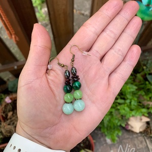 Smaragdváros - ásványfülbevaló - ékszer - fülbevaló - lógó fülbevaló - Meska.hu