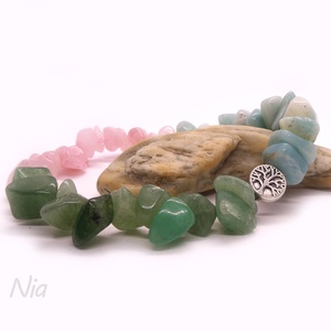 Tavasz, nyár... - ásványkarkötő életfa köztessel - Meska.hu