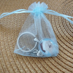 Karácsonyi kulcstartó cicával - táska & tok - kulcstartó & táskadísz - kulcstartó - Meska.hu