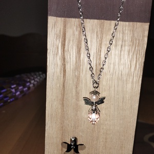 nyaklánc angyallal , Ékszer, Nyaklánc, Medálos nyaklánc, Ékszerkészítés, MESKA