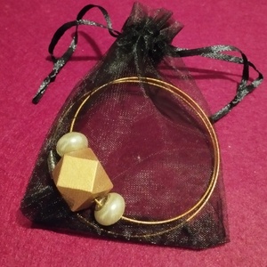 Geometria mintás merev lánc lámpagyöngyökkel  - ékszer - nyaklánc - medál - Meska.hu