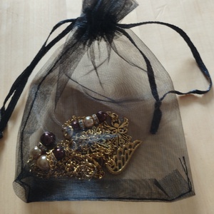 Angyal medálos karácsonyi nyaklánc  - ékszer - nyaklánc - medál - Meska.hu