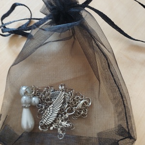 Angyalszárny medálos karácsonyi nyaklánc  - ékszer - nyaklánc - medál - Meska.hu