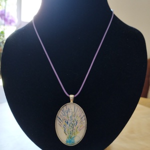 Levendulás nyaklánc   - ékszer - nyaklánc - medál - Meska.hu