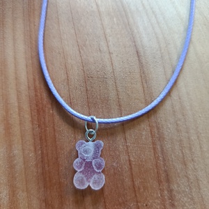 Gumimacis nyaklánc  , Ékszer, Nyaklánc, Medálos nyaklánc, Ékszerkészítés, MESKA