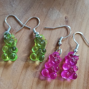 Gumimacis  fülbevaló - ékszer - nyaklánc - medálos nyaklánc - Meska.hu