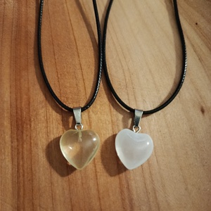 Szívecskés nyaklánc   - ékszer - nyaklánc - medálos nyaklánc - Meska.hu