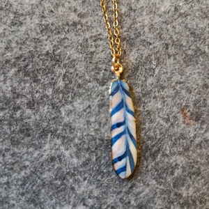  Orvosi acél lánc toll charmmal  - ékszer - nyaklánc - medál - Meska.hu