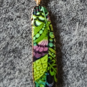  Orvosi acél lánc toll charmmal  - ékszer - nyaklánc - medál - Meska.hu