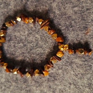 karkötő tigris szem ásványból - Meska.hu