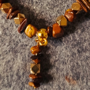 karkötő tigris szem ásványból - ékszer - karkötő - gyöngyös karkötő - Meska.hu