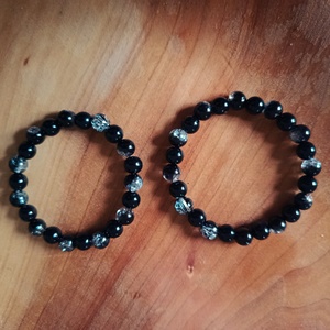 Páros karkötő  - ékszer - karkötő - gyöngyös karkötő - Meska.hu