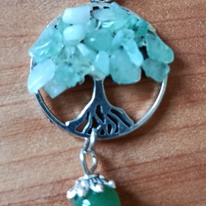 Életfa medál lápis lazurit ásvánnyal orvosi acél lánccal , Ékszer, Nyaklánc, Medálos nyaklánc, Ékszerkészítés, MESKA