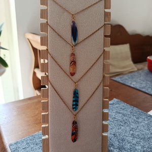  Orvosi acél lánc toll charmmal  - ékszer - nyaklánc - medál - Meska.hu