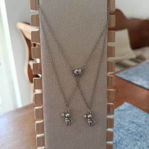 Szerelmes űrhajós nyaklánc , Ékszer, Nyaklánc, Medálos nyaklánc, Ékszerkészítés, MESKA