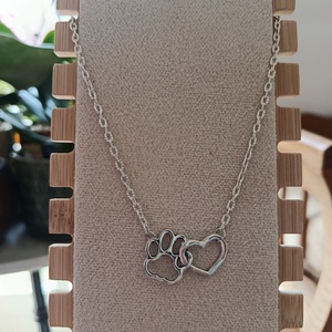 Tappancsos szívecskés nyaklánc , Ékszer, Nyaklánc, Medálos nyaklánc, Ékszerkészítés, MESKA