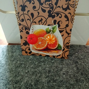 Narancsos fülbevaló  - Meska.hu