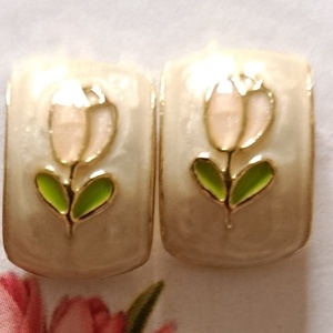 Tulipános fülbevaló  - ékszer - fülbevaló - fülékszer - Meska.hu