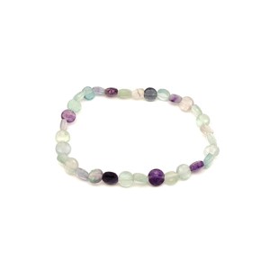 Fluorit fazettált korong karkötő 6x4mm, Ékszer, Karkötő, Ásványkarkötő, , MESKA