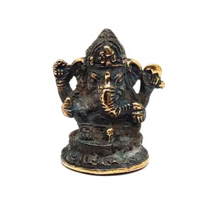 Réz figura Ganesha antik 5x4,5cm, Otthon & Életmód, Dekoráció, Spiritualitás, , MESKA